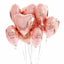 10pcs 18inch Rose Gold Love Heart Shape Foil Balloons Wedding Birthday Party Decorations Aluminum Foil Ballons Air Balls Globos - Slobuy