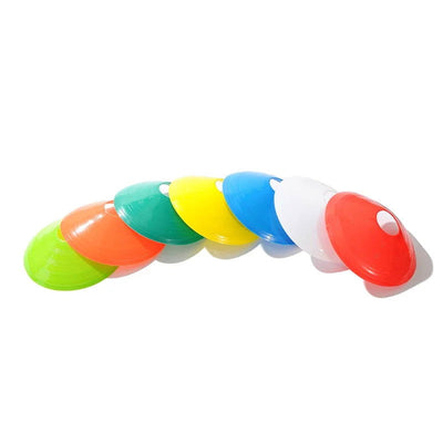 10pcs Cone Set Football Training Equipment for Kid Pro Disc Cones Agility Exercise Obstacles Avoiding Sport Training Accessories - Slobuy