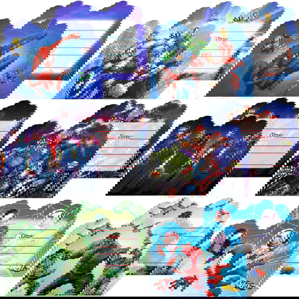 10pcs Disney Avengers Theme Invitation Card Mini Greeting Card Single-Page Type Event SpiderMan Birthday Party Supplies - Slobuy