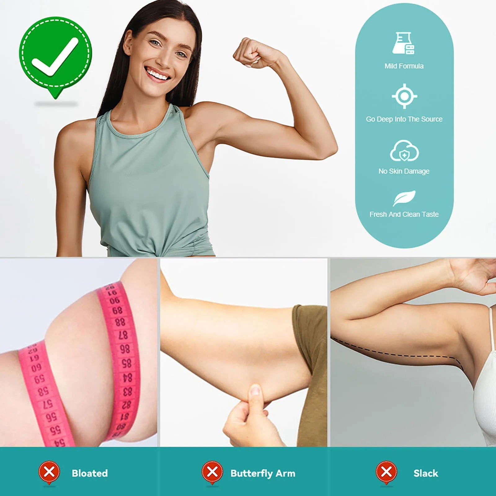 10pcs Thin Arm Slimming Patch Cellulite Fat Burning Weight Loss Removal Massage Shaping Moxibustion Body Detoxification Patches - Slobuy