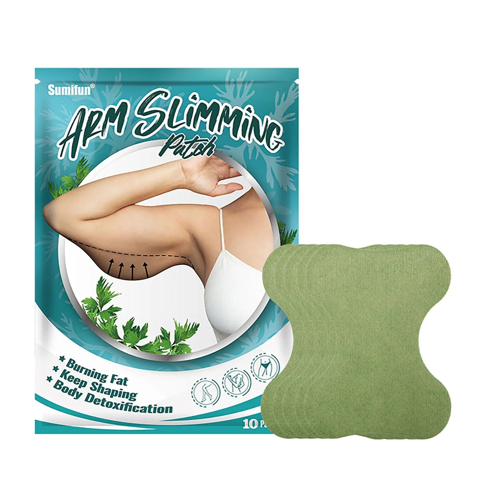 10pcs Thin Arm Slimming Patch Cellulite Fat Burning Weight Loss Removal Massage Shaping Moxibustion Body Detoxification Patches - Slobuy