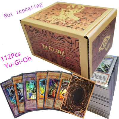 112Pcs Yu Gi Oh Cards Anime Holographic  English Card Wing Dragon Giant Soldier Sky Battle Game Yu-Gi-Oh! Kids Toy Gift - Slobuy