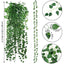 11M Artificial Plant Green Ivy Leaf Garland Fake Plant Creeper Hanging Vine Outdoor DIY Garden Wall Wedding Party Home Decor - Slobuy
