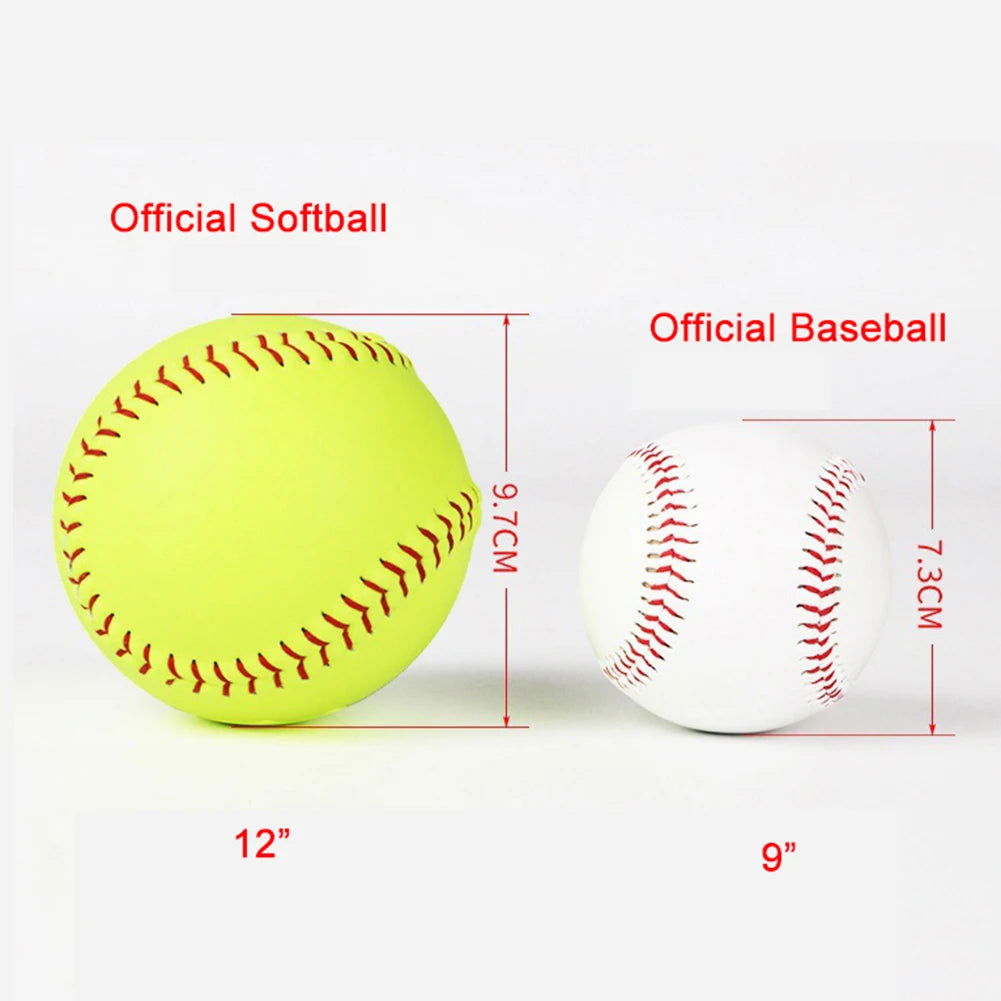12-Inch Sports Practice Softball Official Size Weight Unmarked Training Ball Child BaseBall Softball High Quality 2023 New - Slobuy