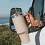 1200ML 304 Stainless Steel Insulated Water Bottle,Thermal Coffee Car Cup, Cold Hot Mugs Vacuum Flask With Handle Straw,For Sport - Slobuy
