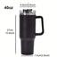 1200ML 304 Stainless Steel Insulated Water Bottle,Thermal Coffee Car Cup, Cold Hot Mugs Vacuum Flask With Handle Straw,For Sport - Slobuy