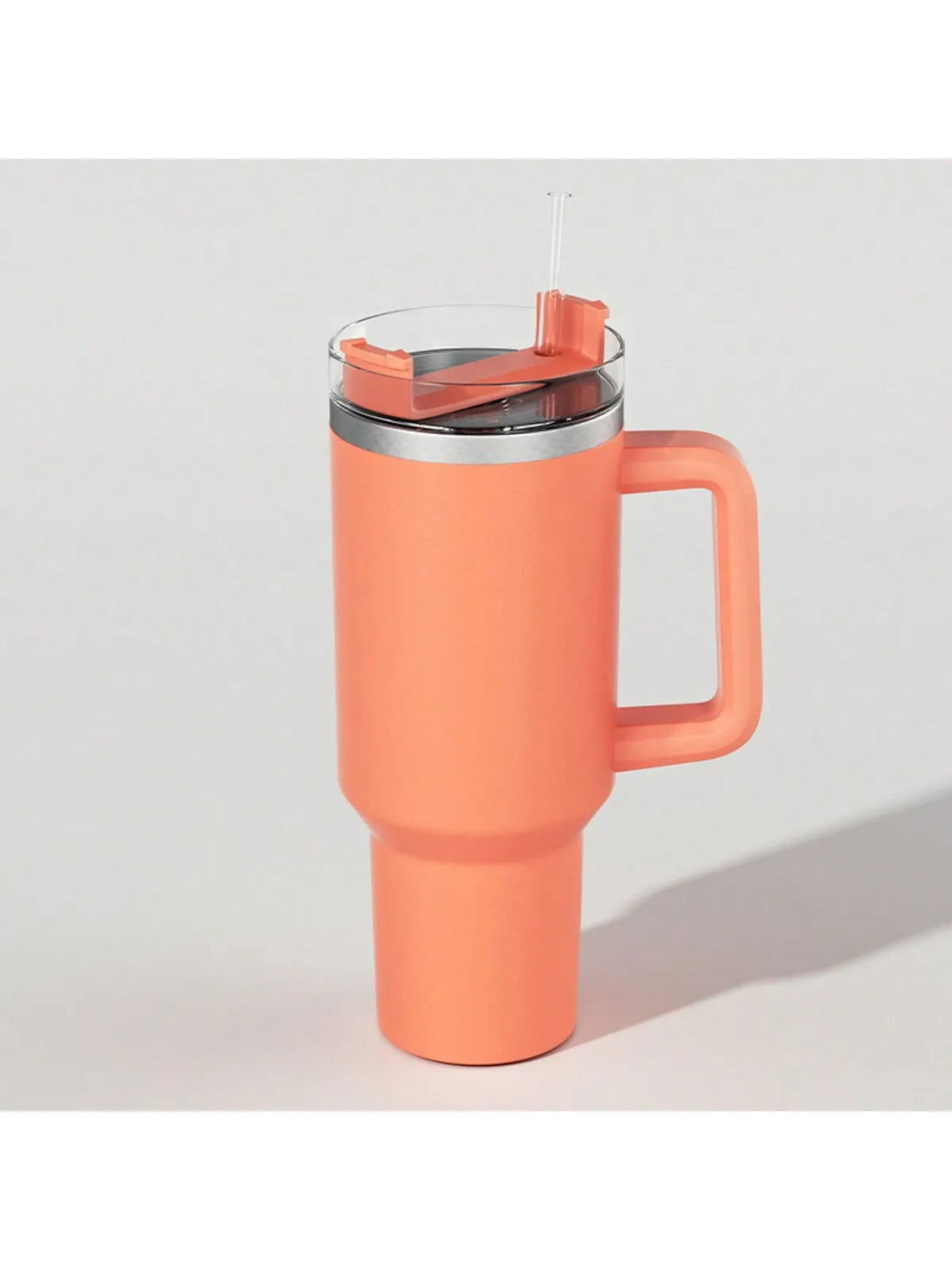 1200ML 304 Stainless Steel Insulated Water Bottle,Thermal Coffee Car Cup, Cold Hot Mugs Vacuum Flask With Handle Straw,For Sport - Slobuy