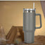 1200ML 304 Stainless Steel Insulated Water Bottle,Thermal Coffee Car Cup, Cold Hot Mugs Vacuum Flask With Handle Straw,For Sport - Slobuy