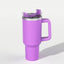 1200ML 304 Stainless Steel Insulated Water Bottle,Thermal Coffee Car Cup, Cold Hot Mugs Vacuum Flask With Handle Straw,For Sport - Slobuy