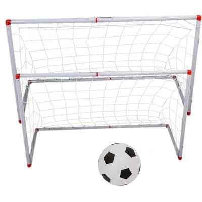106/120cm Indoor Outdoor Mini Children Football Soccer Goal Post Net Set with Ball Pump Kids Football Sport Toy Official Size - Slobuy