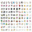 120pcs Sanrio Officially Licensed Hello Kitty Vinyl Sticker DIY Waterproof UV Scratch Resistant Tape Gift Student Office - Slobuy