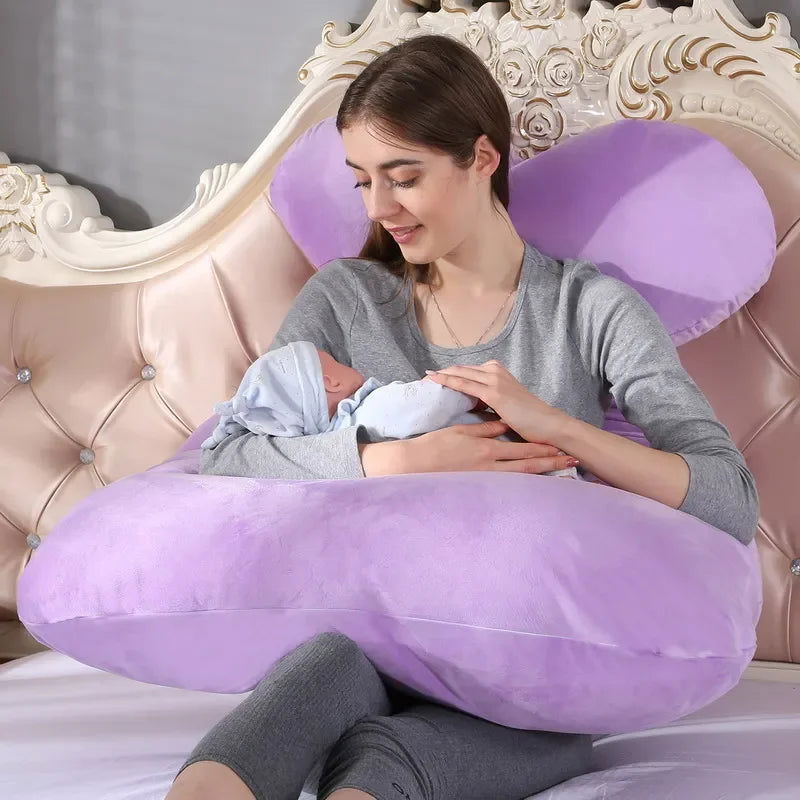 120x70cm Pregnant Pillow for Pregnant Women Soft Cushions of Pregnancy Maternity Support Breastfeeding for Sleep - Slobuy