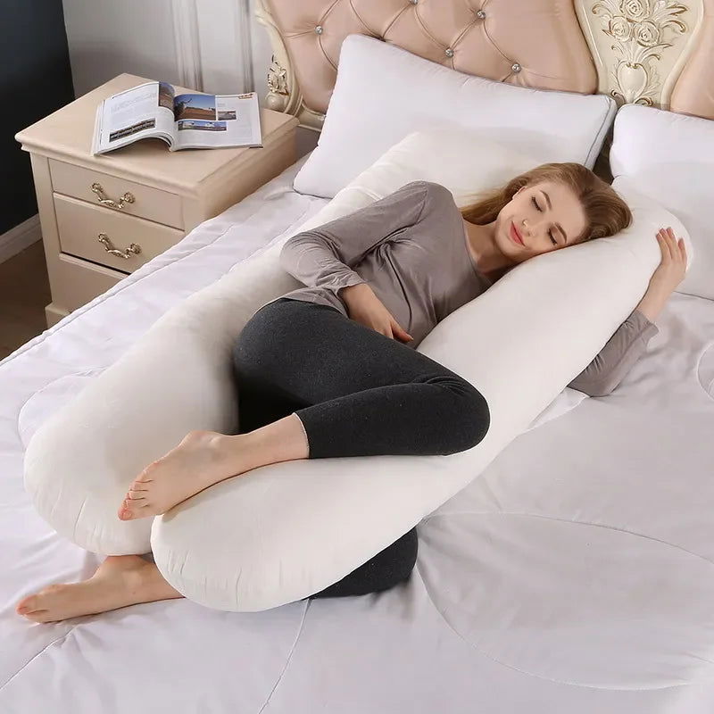 120x70cm Pregnant Pillow for Pregnant Women Soft Cushions of Pregnancy Maternity Support Breastfeeding for Sleep - Slobuy