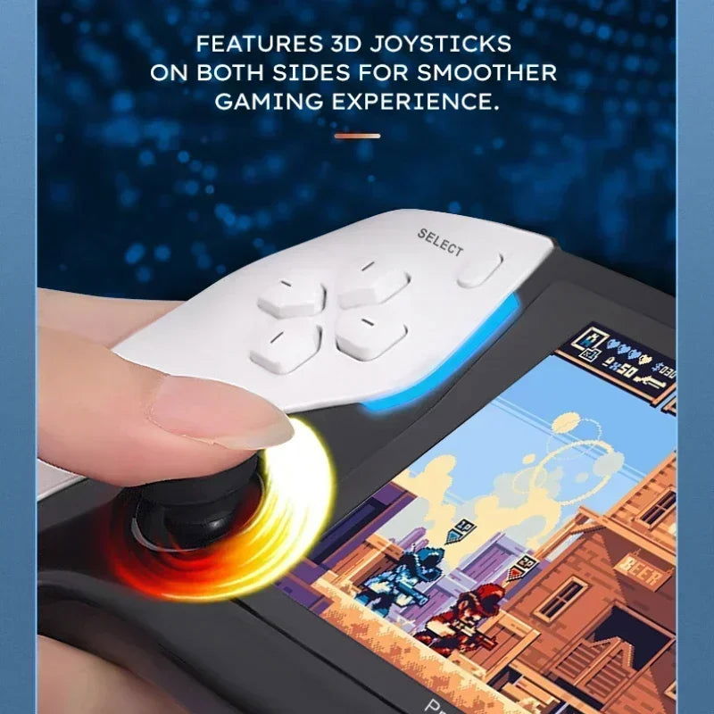 128G 40000+Games NEW Project X Portable Pocket Video Game Console 4.3” IPS Screen Support PS1 Retro Gaming Dual Speaker Stereo - Slobuy