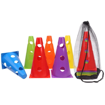 12PCS 18PCS 24PCS 30PCS 36PCS Durable  Mark Cones Football Agility Training Sport  with Hole - Slobuy