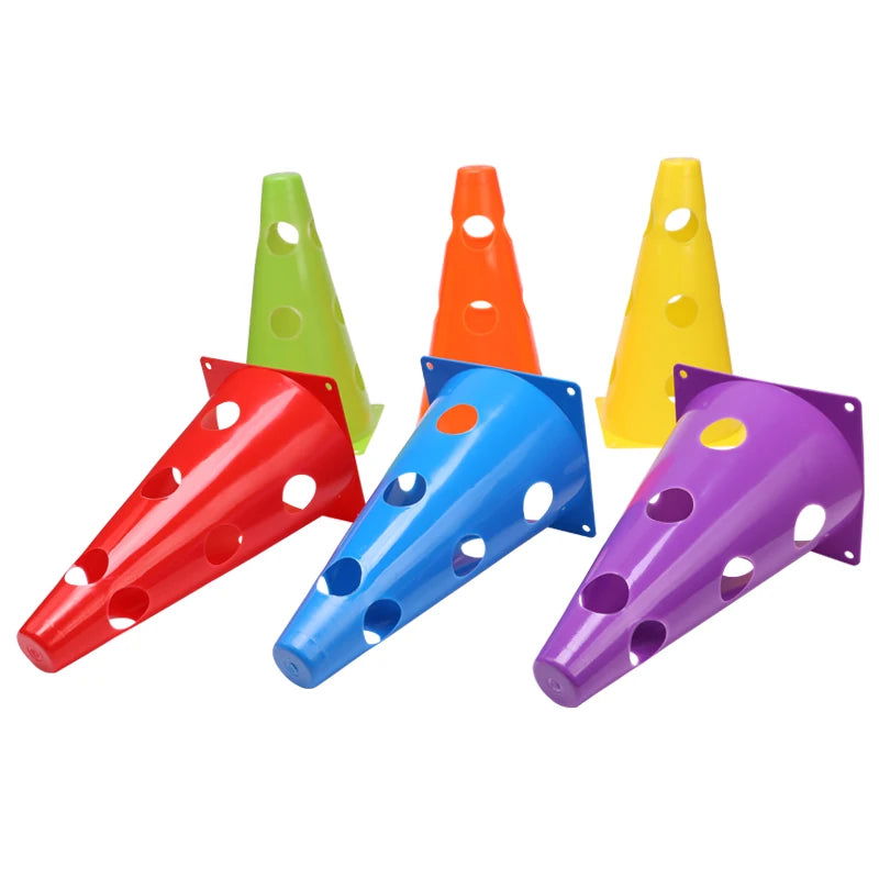 12PCS 18PCS 24PCS 30PCS 36PCS Durable  Mark Cones Football Agility Training Sport  with Hole - Slobuy
