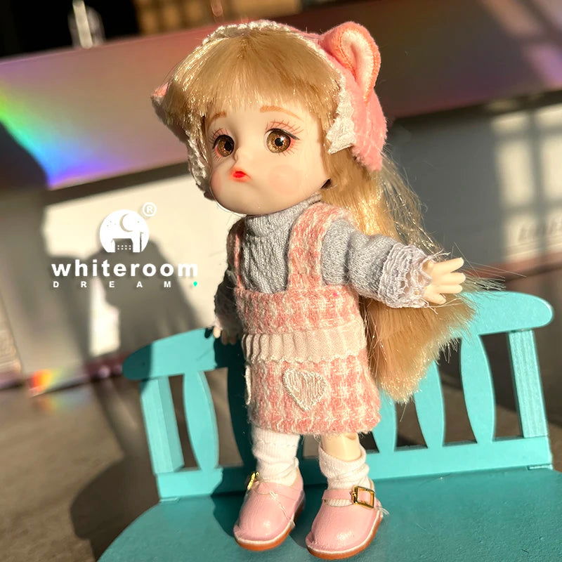 2024 Mini Dolls Toys For Girl Ob11 Bjd Doll 1/12 Little  Animal Obitsu11 Pocket Boy Baby Kawaii Toy Birthday Gift Ball Jointed - Slobuy