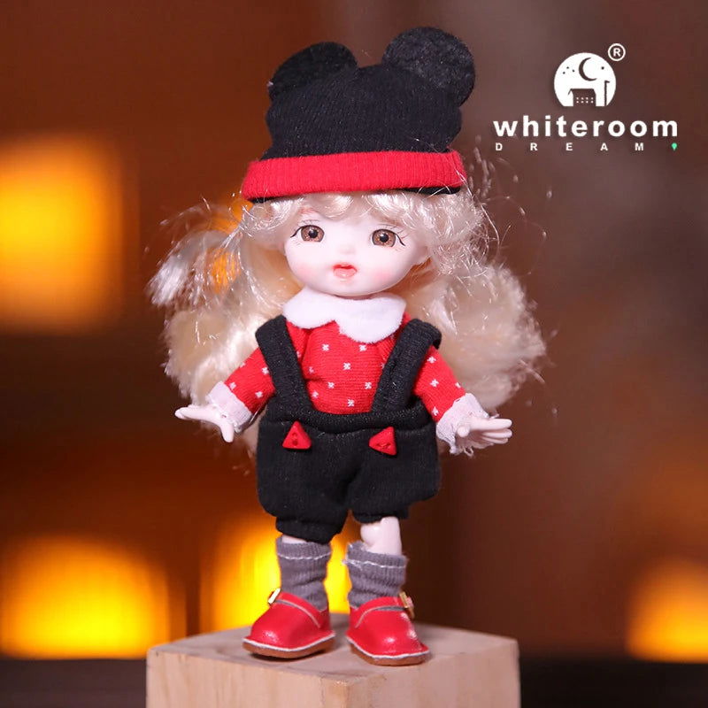 2024 Mini Dolls Toys For Girl Ob11 Bjd Doll 1/12 Little  Animal Obitsu11 Pocket Boy Baby Kawaii Toy Birthday Gift Ball Jointed - Slobuy