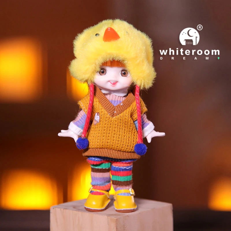 2024 Mini Dolls Toys For Girl Ob11 Bjd Doll 1/12 Little  Animal Obitsu11 Pocket Boy Baby Kawaii Toy Birthday Gift Ball Jointed - Slobuy