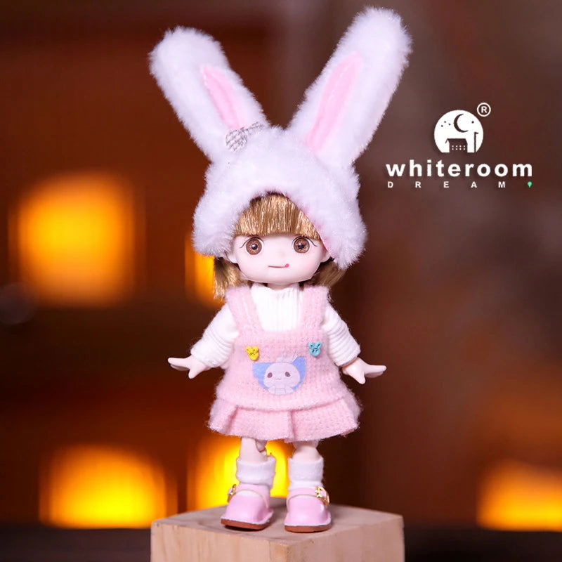2024 Mini Dolls Toys For Girl Ob11 Bjd Doll 1/12 Little  Animal Obitsu11 Pocket Boy Baby Kawaii Toy Birthday Gift Ball Jointed - Slobuy