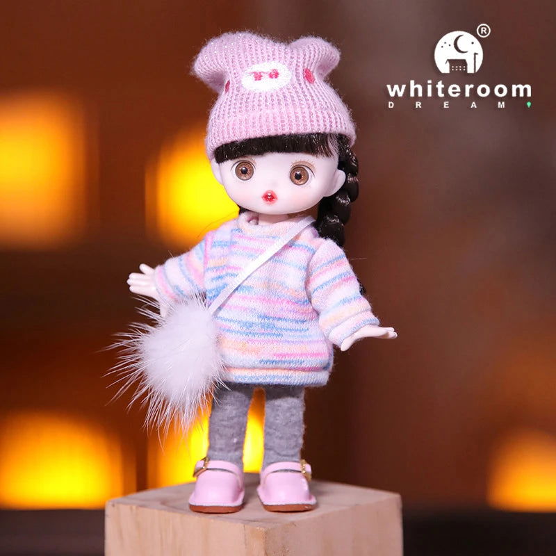 2024 Mini Dolls Toys For Girl Ob11 Bjd Doll 1/12 Little  Animal Obitsu11 Pocket Boy Baby Kawaii Toy Birthday Gift Ball Jointed - Slobuy