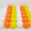 12 Pack multicolor Plastic Golf Training Balls Airflow Hollow diameter 1.65 inch Golf Balls for Driving Range Swing Practice new - Slobuy