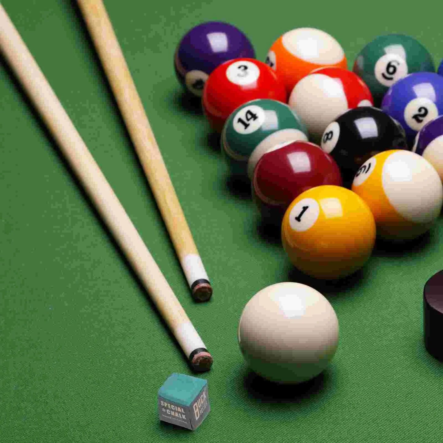 12 Pcs Blue Accessories Powdered Pool Cue Billiards Game Chalks Table Friction Increasing Stick Tip Wiping Snooker Club Cues - Slobuy