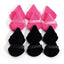 MAANGE 10/12 Pcs Triangle Powder Puff Wet Dry Use For Loose Powder Liquid Cosmetic Soft Plush Powder Puff Makeup Foundation - Slobuy