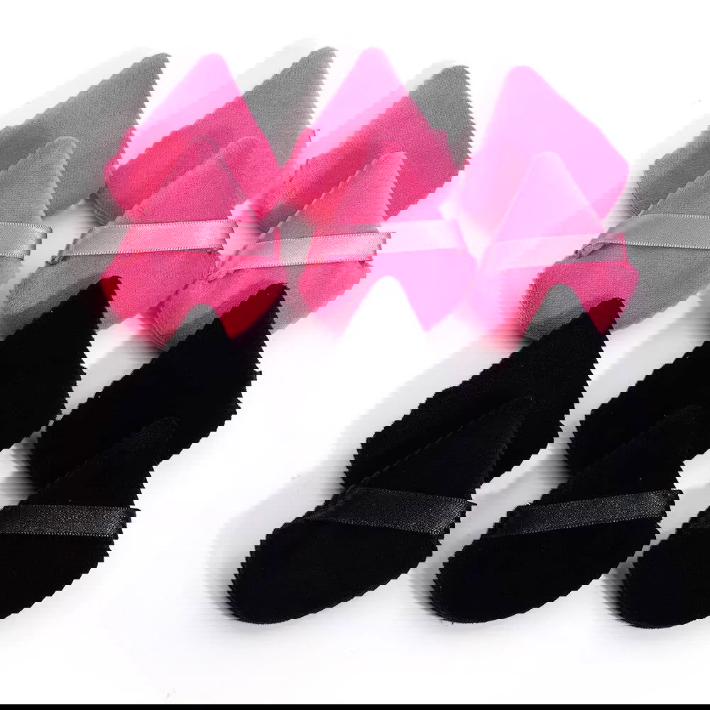 MAANGE 10/12 Pcs Triangle Powder Puff Wet Dry Use For Loose Powder Liquid Cosmetic Soft Plush Powder Puff Makeup Foundation - Slobuy