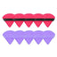 MAANGE 10/12 Pcs Triangle Powder Puff Wet Dry Use For Loose Powder Liquid Cosmetic Soft Plush Powder Puff Makeup Foundation - Slobuy