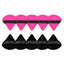 MAANGE 10/12 Pcs Triangle Powder Puff Wet Dry Use For Loose Powder Liquid Cosmetic Soft Plush Powder Puff Makeup Foundation - Slobuy