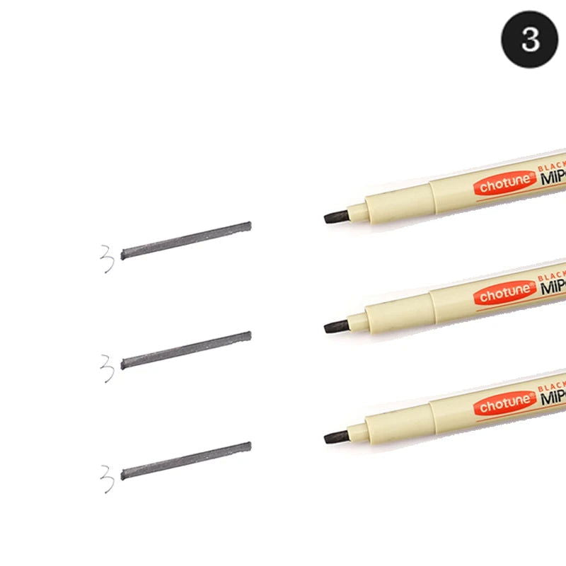 12 Tip Pigment Liner Micron Ink Marker Pen for Manga Draw Sketching Needle Pen Hook Line Pen Sketch Stationery Set Art Supplies - Slobuy