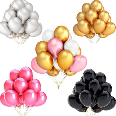 10/20/30pcs 10/12 inch Glossy Pearl Latex Balloons Birthday Party Wedding Colorful Inflatable Decor Ballon Kids Toys Air Balls - Slobuy