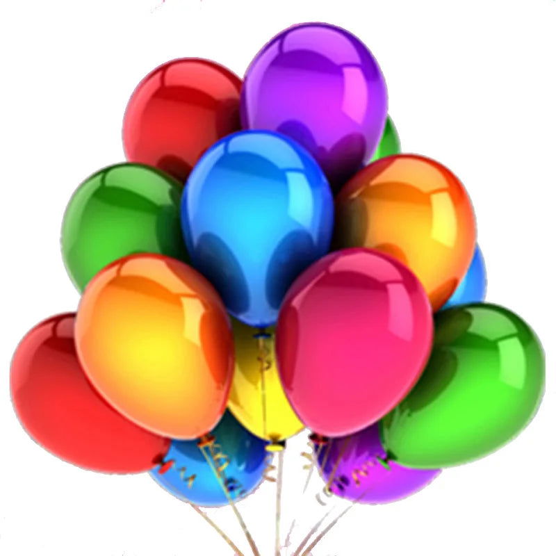10/20/30pcs 10/12 inch Glossy Pearl Latex Balloons Birthday Party Wedding Colorful Inflatable Decor Ballon Kids Toys Air Balls - Slobuy