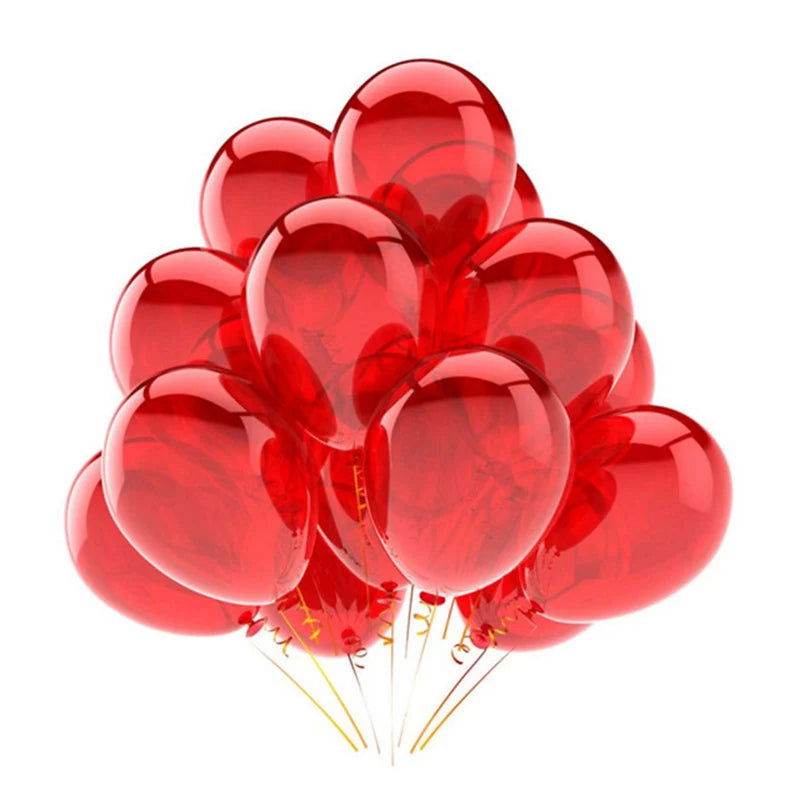 10/20/30pcs 10/12 inch Glossy Pearl Latex Balloons Birthday Party Wedding Colorful Inflatable Decor Ballon Kids Toys Air Balls - Slobuy