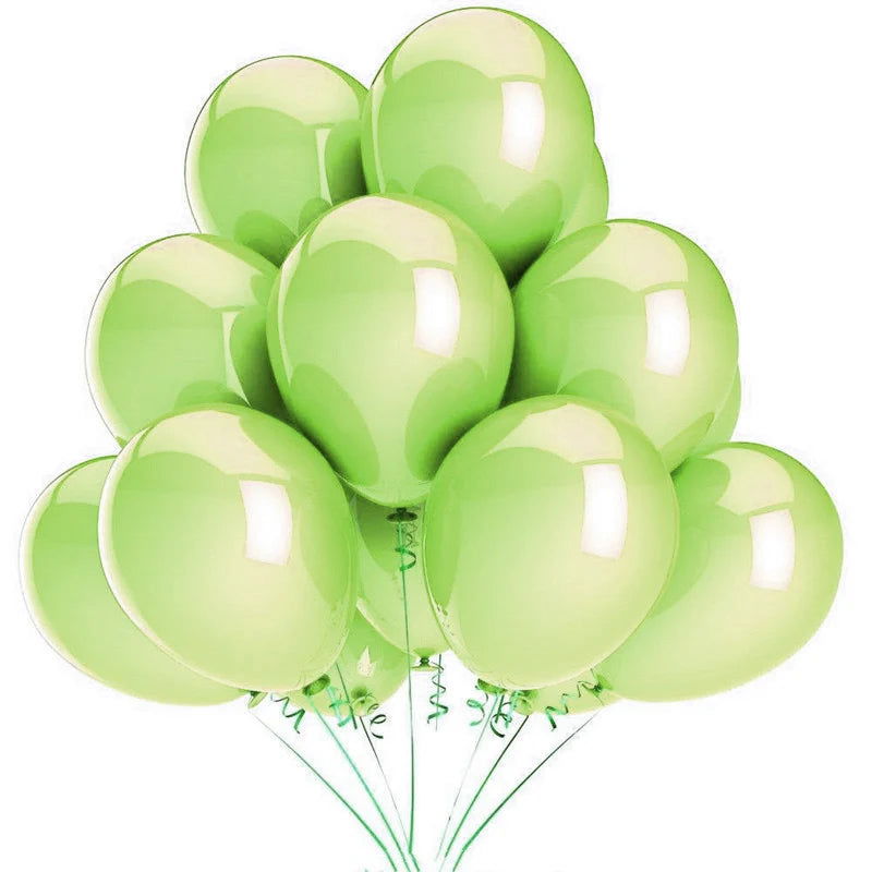 10/20/30pcs 10/12 inch Glossy Pearl Latex Balloons Birthday Party Wedding Colorful Inflatable Decor Ballon Kids Toys Air Balls - Slobuy