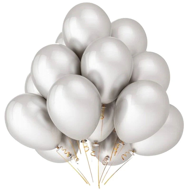 10/20/30pcs 10/12 inch Glossy Pearl Latex Balloons Birthday Party Wedding Colorful Inflatable Decor Ballon Kids Toys Air Balls - Slobuy