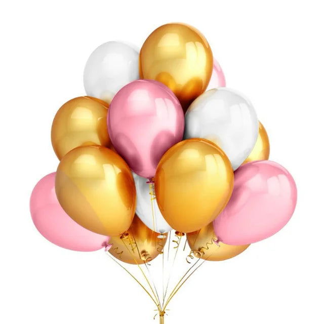 10/20/30pcs 10/12 inch Glossy Pearl Latex Balloons Birthday Party Wedding Colorful Inflatable Decor Ballon Kids Toys Air Balls - Slobuy