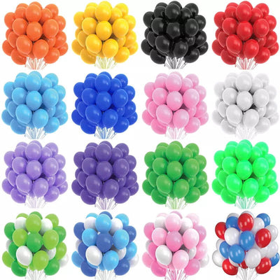 10/20/30/50pc 10/12inch Gold Black Pink Helium Latex Balloons Birthday Party Adult Wedding Decorations Baby Shower Kids Balloon - Slobuy