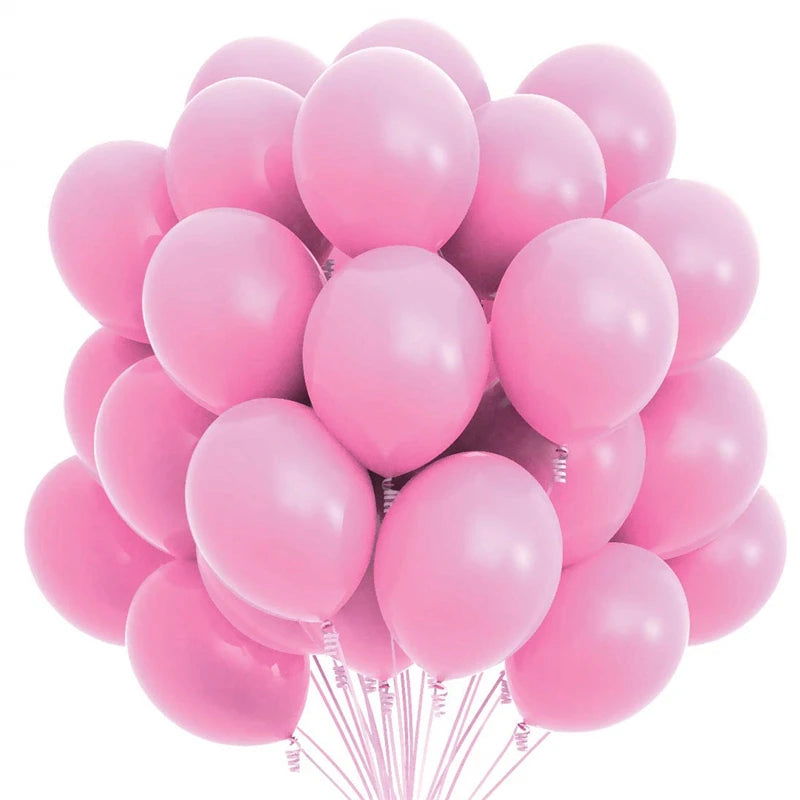 10/20/30/50pc 10/12inch Gold Black Pink Helium Latex Balloons Birthday Party Adult Wedding Decorations Baby Shower Kids Balloon - Slobuy