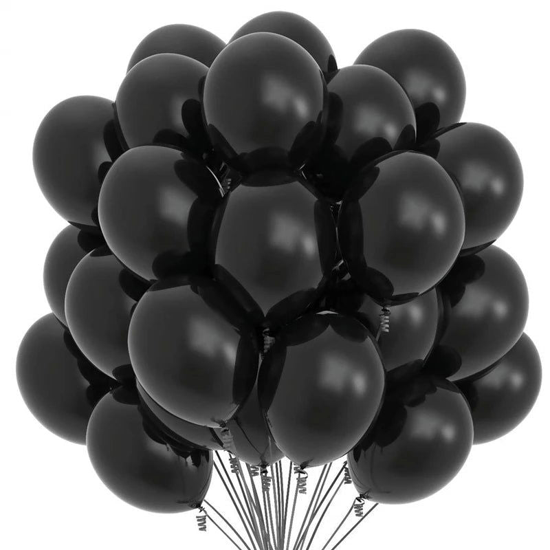 10/20/30/50pc 10/12inch Gold Black Pink Helium Latex Balloons Birthday Party Adult Wedding Decorations Baby Shower Kids Balloon - Slobuy