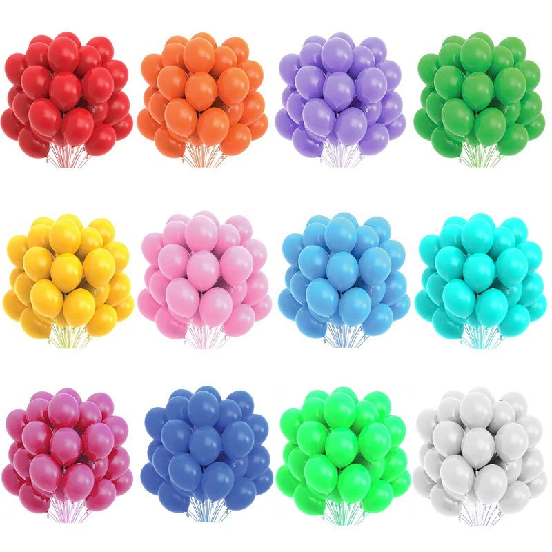 10/20/30/50pc 10/12inch Gold Black Pink Helium Latex Balloons Birthday Party Adult Wedding Decorations Baby Shower Kids Balloon - Slobuy