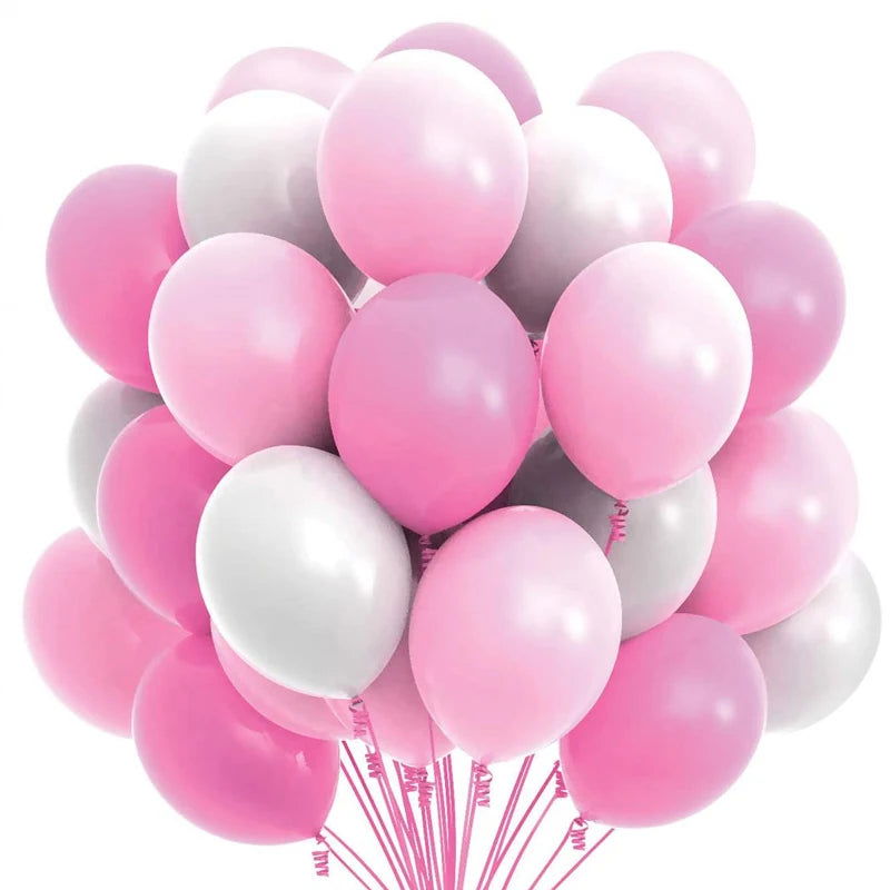 10/20/30/50pc 10/12inch Gold Black Pink Helium Latex Balloons Birthday Party Adult Wedding Decorations Baby Shower Kids Balloon - Slobuy