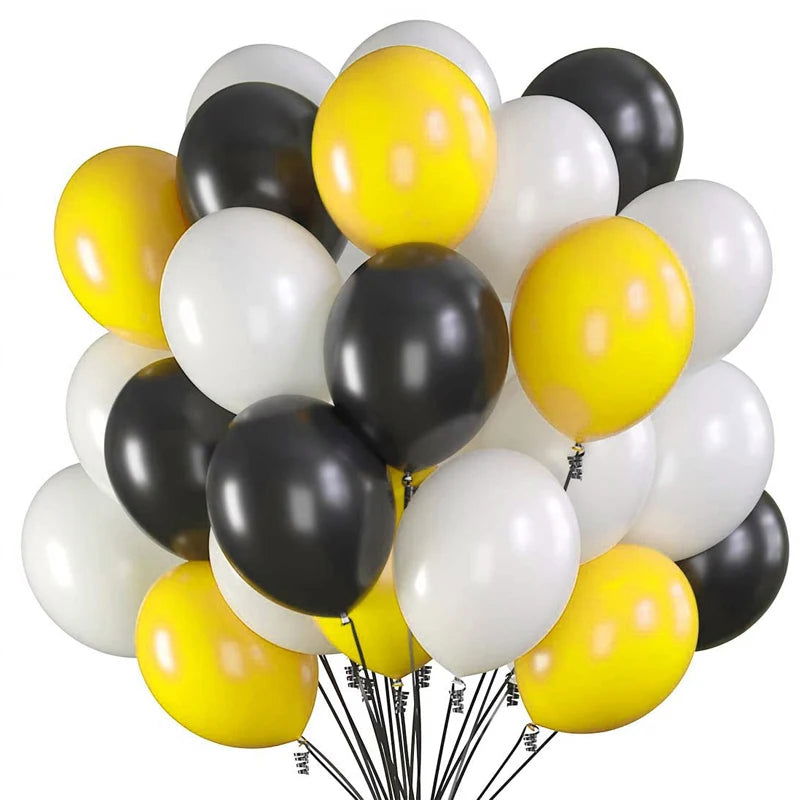 10/20/30/50pc 10/12inch Gold Black Pink Helium Latex Balloons Birthday Party Adult Wedding Decorations Baby Shower Kids Balloon - Slobuy