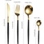 12pc Thin stainless steel cutlery set Portugal steak knife and fork dessert spoon coffee spoon - Slobuy