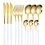 12pc Thin stainless steel cutlery set Portugal steak knife and fork dessert spoon coffee spoon - Slobuy