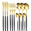 12pc Thin stainless steel cutlery set Portugal steak knife and fork dessert spoon coffee spoon - Slobuy