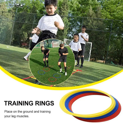 Durable Agility Training Rings Portable 5/12pcs Football Soccer Speed Agility Training Rings Sport futbol Training Equipment - Slobuy
