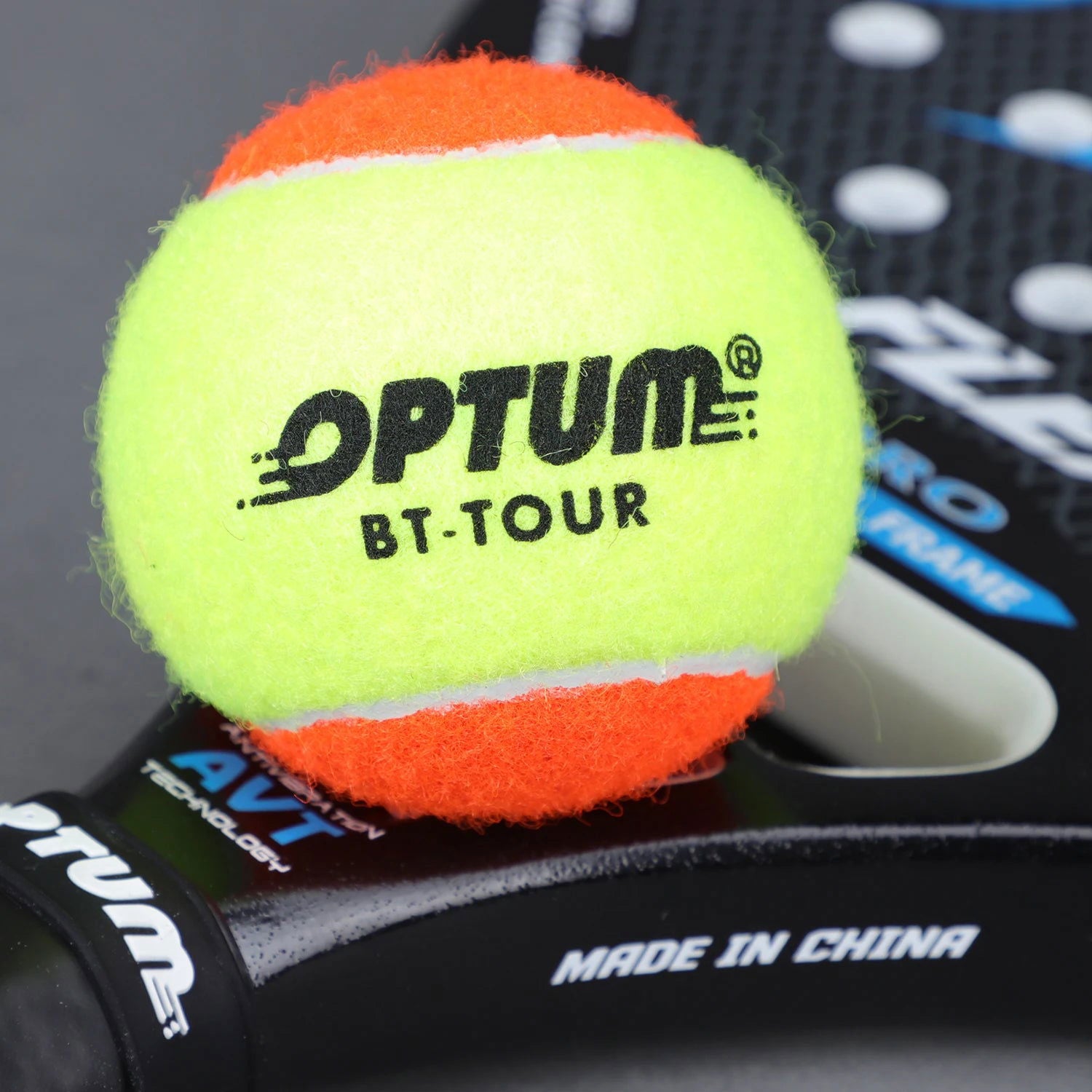 12pcs OPTUM BT-TOUR 50% Pressure Beach Tennis Balls With Mesh Shoulder Bag - Slobuy