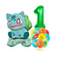 12pcs Pokemon Pikachu Balloon Set Children's Party Decoration Charmander Squirtle Bulbasaur Birthday Foil Balloon Gift Doll Toy - Slobuy
